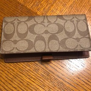 Authentic Coach Checkbook Cover